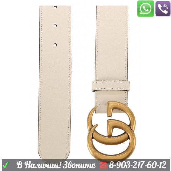 Ремень Gucci Marmont белый - фото 8 - id-p99197845