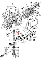 Шайба бронзовая коленвала Yamaha Y 55 BED 6631156100