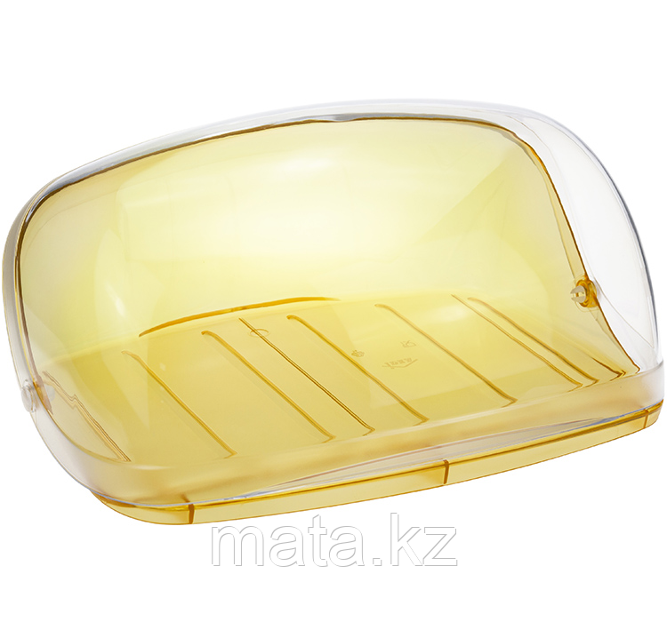Хлебница "Кристалл" большая (Желтый) прозрачный 39x28,7x1,7 см