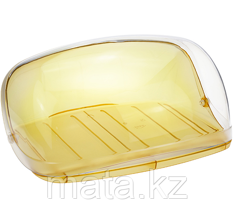 Хлебница "Кристалл" большая (Желтый) прозрачный 39x28,7x1,7 см, фото 2