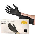 Перчатки M 100шт нитрил Blend Gloves черные