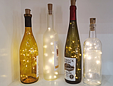 Светодиодная нить  для бутылок, 2 м, теплый свет, фото 2