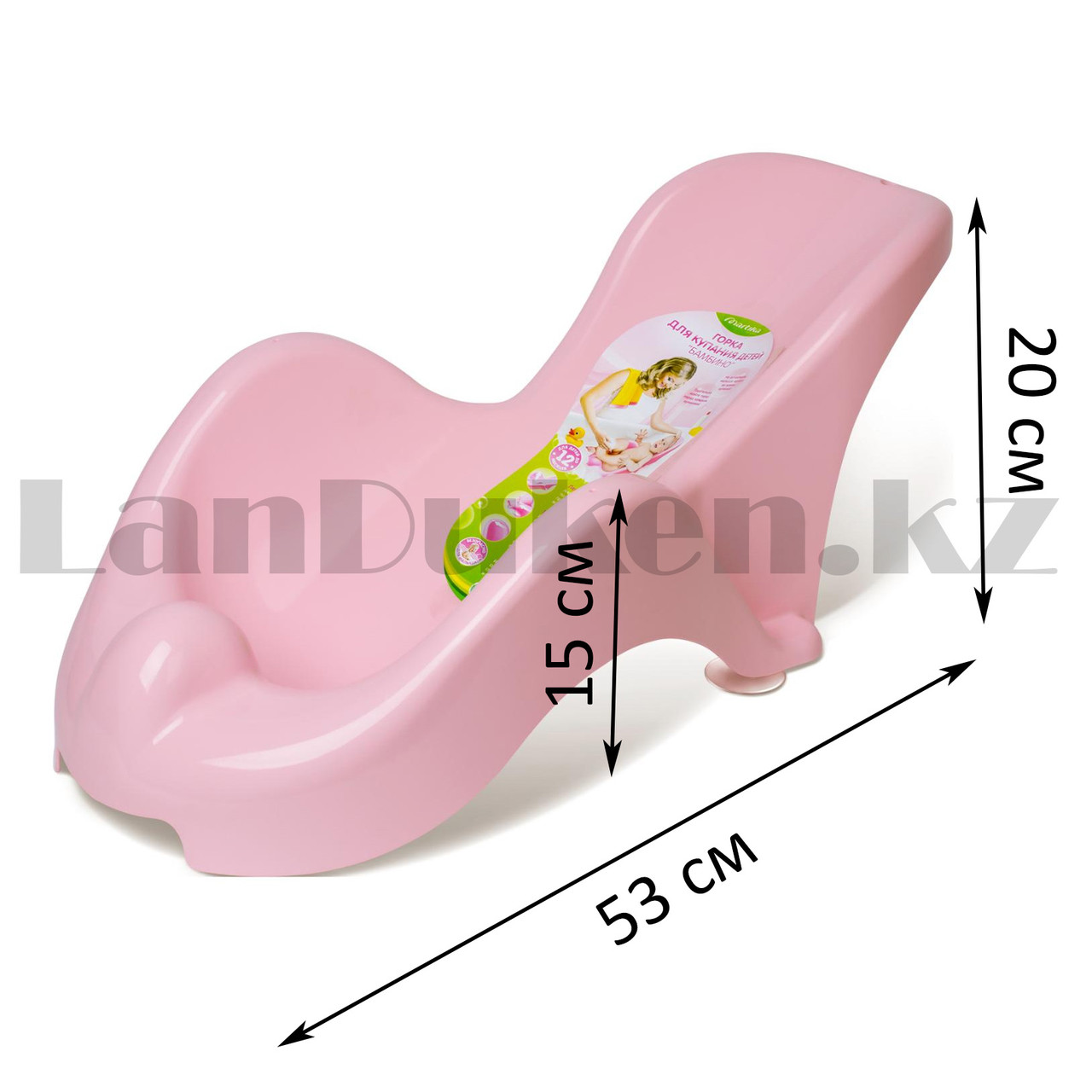 Горка для купания новорожденных на присосках Martica C819 розовая - фото 3 - id-p99283069