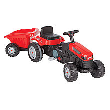 PILSAN Педальная машина Tractor с прицепом Red/Красный (3-8лет), 143*51*51 см