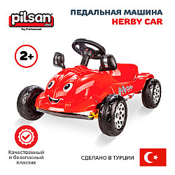 PILSAN Педальная машина Herby Car Red/Красный, 81*57*42,5 см (2-4лет) (2шт.в кор.)