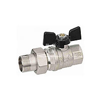 Кран шаровый со сгоном 3/4" В/Н Bugatti, бабочка