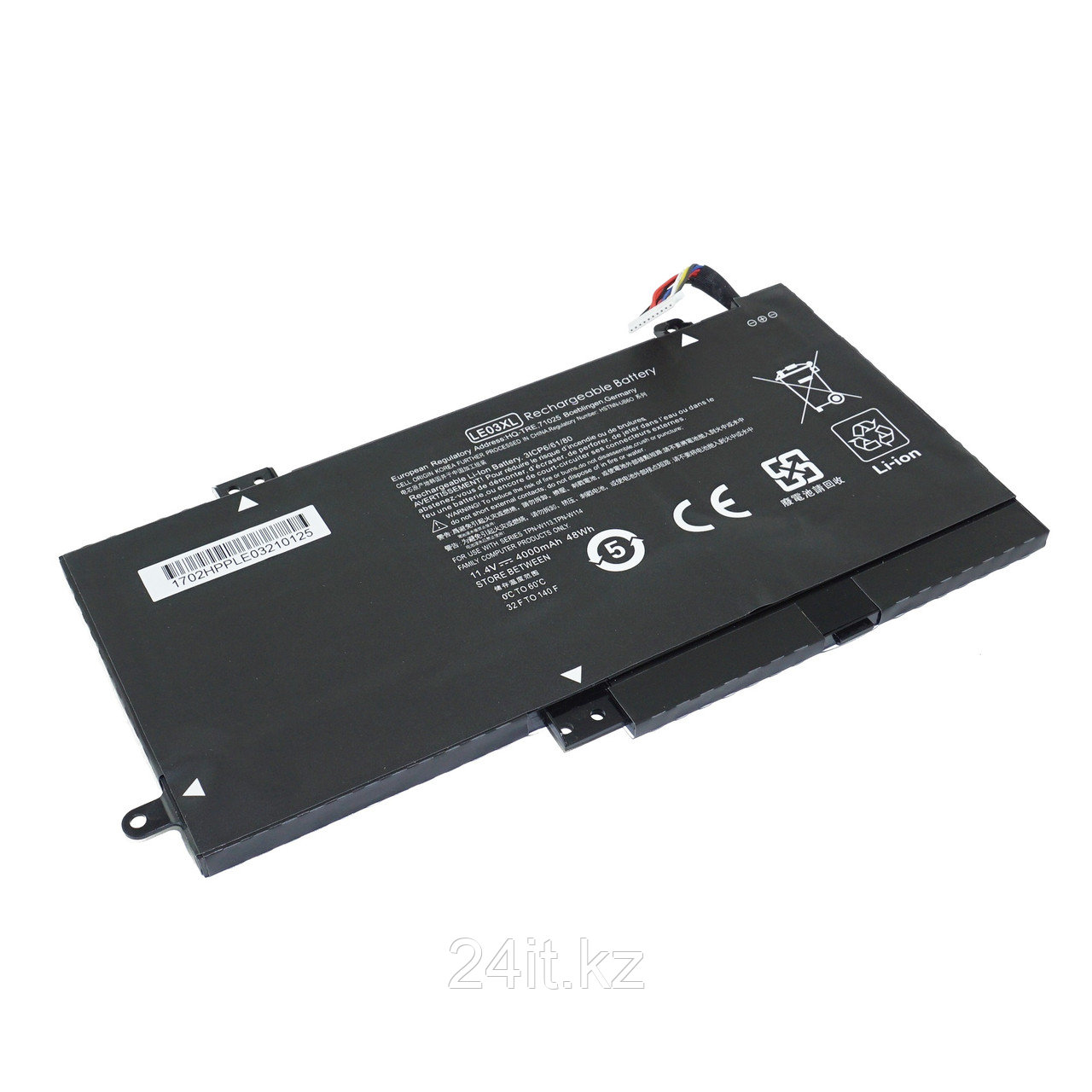 Аккумулятор LE03XL для ноутбука HP 10.95V 48Wh 4380mAh Оригинал