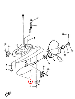 Анод плавник Yamaha Y 30 61N4537100