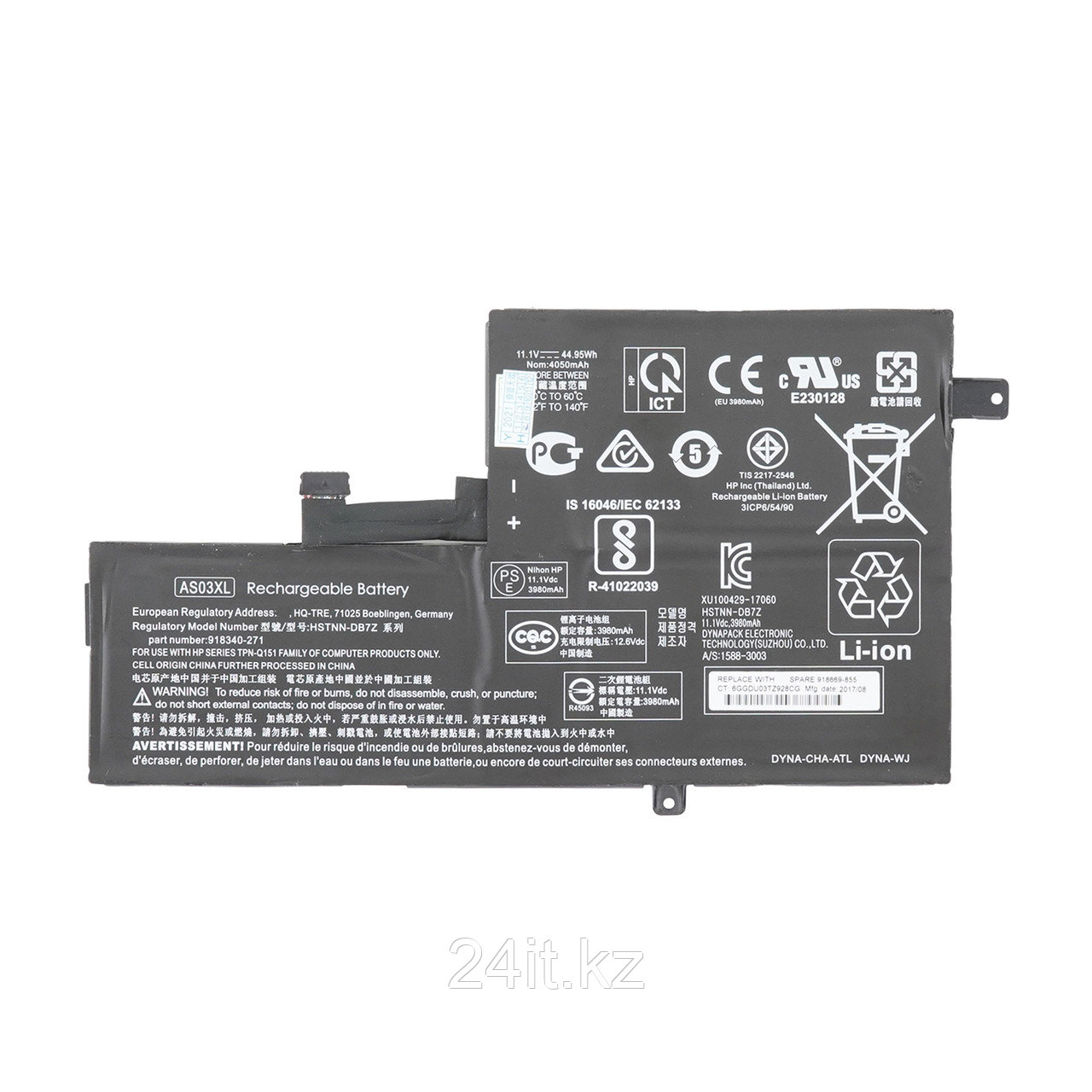 Аккумулятор AS03XL для ноутбука HP 11.1V 45Wh 4060mAh Оригинал