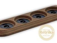 Рамка четырехместная "Старое дерево"