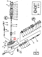 Игольчатый подшипник вертикального вала Yamaha Y 20-30 (1980-199г) 93315017U4