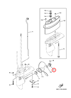 Гайка винта на шпоночный винт Yamaha Y 2 - 6 6EEG561600