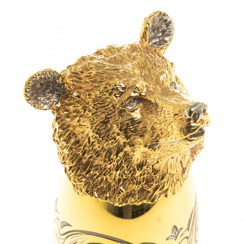 Стопка / рюмка перевертыш "Медведь" 70 мл в подарочной упаковке Златоуст - фото 5 - id-p99284984