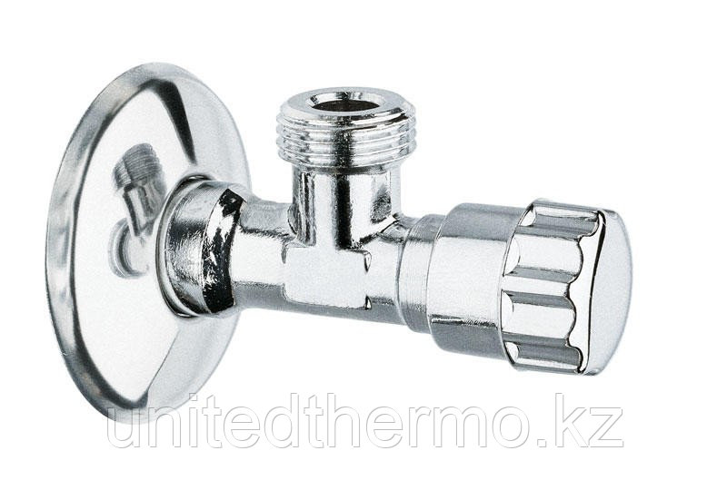 Кран хромированный для сантехприборов 1/2"x1/2" Н/Н угловой ITAP