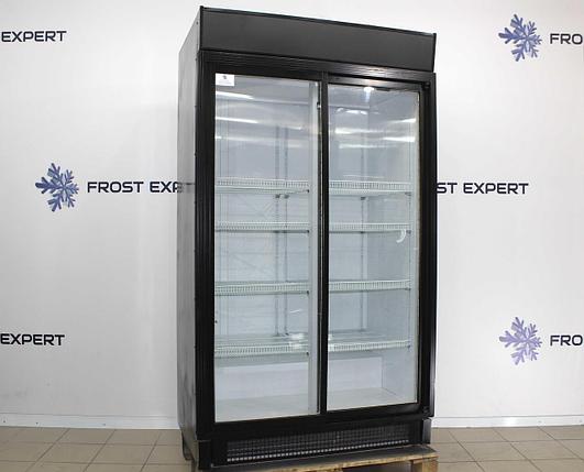 Витринный холодильный шкаф купе Inter-1250 LED Black, фото 2