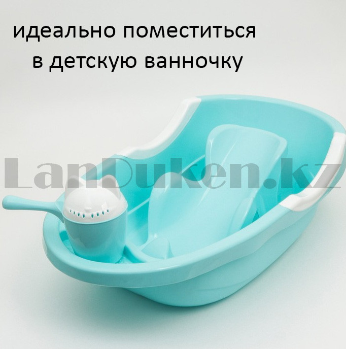 Горка для купания новорожденных на присосках Альтернатива М1515 бирюзовый - фото 5 - id-p99285121