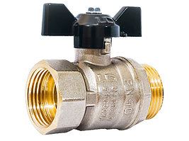 Кран шаровый 1/2" В/Н LD, бабочка