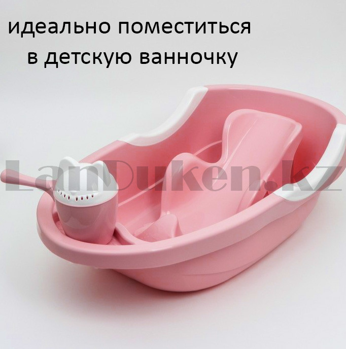 Горка для купания новорожденных на присосках Альтернатива М1514 розовая - фото 4 - id-p99283849