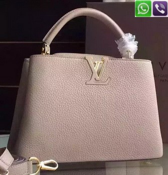 Louis Vuitton Сумка Луи Виттон серая Capucines LV Taupe