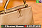 Сумка Louis Vuitton Capucines MM Серая Бежевая Луи Витон, фото 2