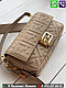 Сумка Fendi baguette Фенди клатч с логотипом FF, фото 4