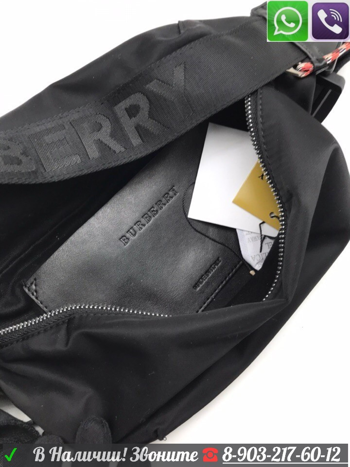Черная поясная сумка Burberry - фото 8 - id-p99198390