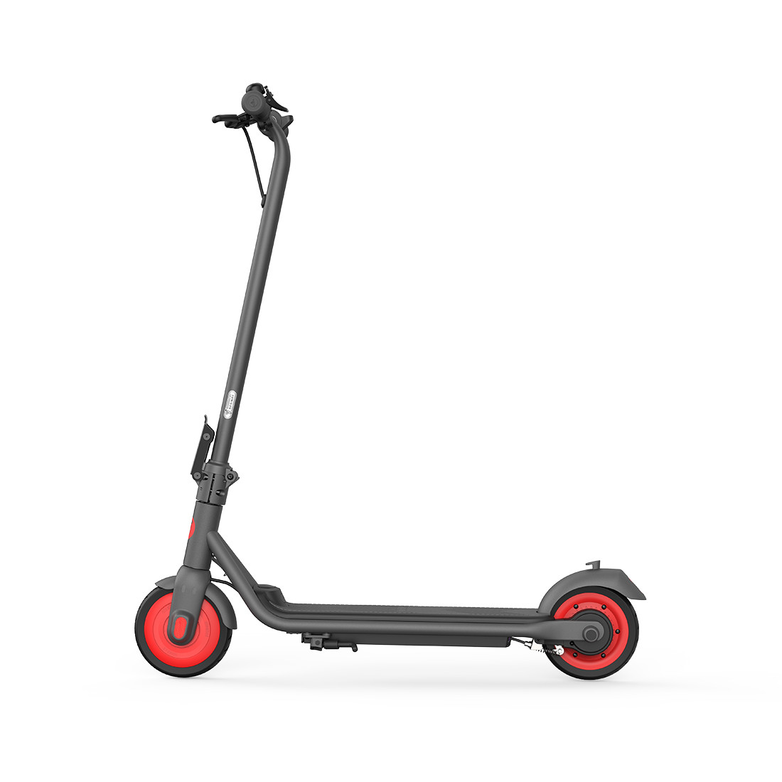 Электросамокат детский Ninebot KickScooter C20 Серый с красными колесами - фото 2 - id-p99245922