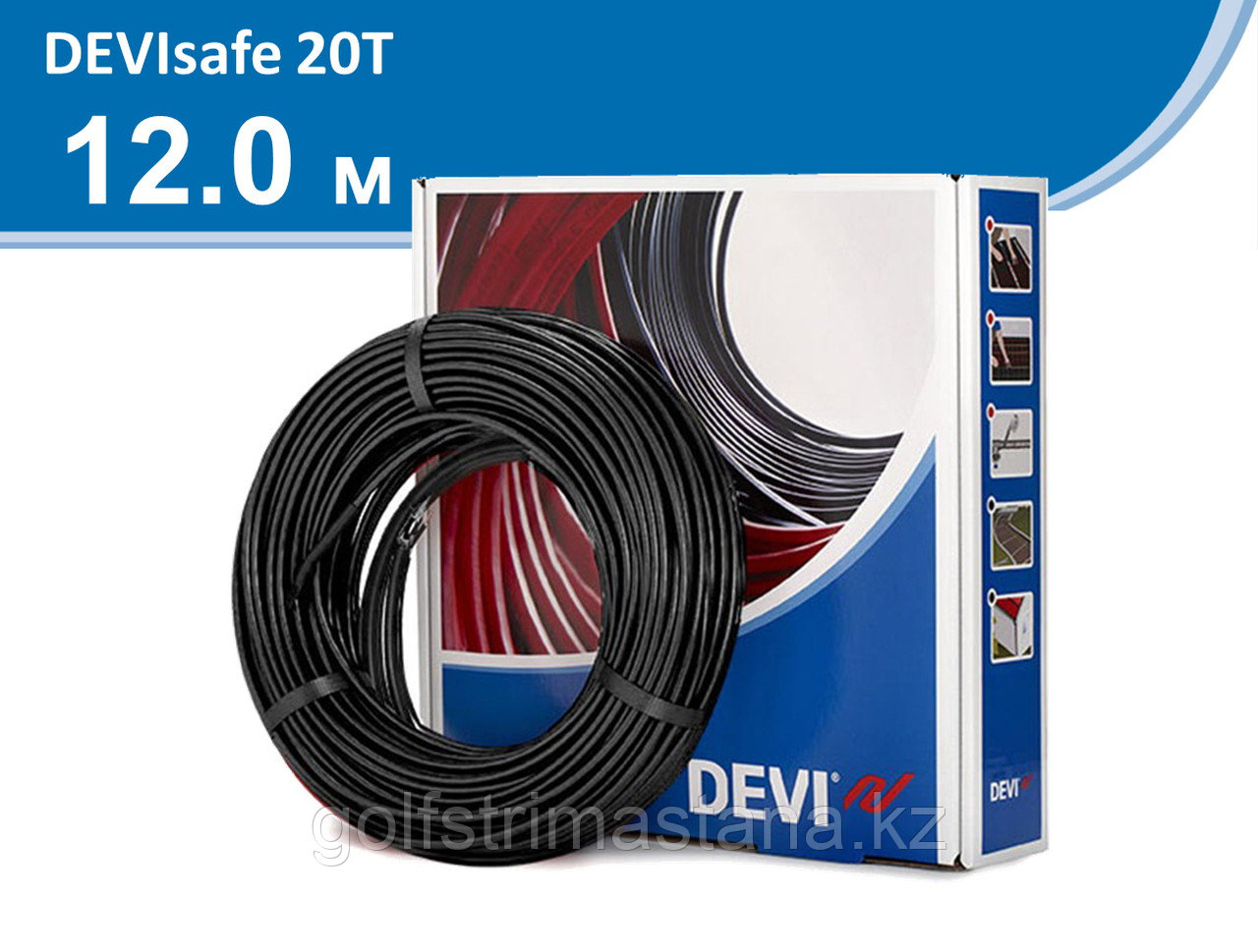 Нагревательный кабель 20T - 12 м, DEVIsafe - фото 1 - id-p99293852