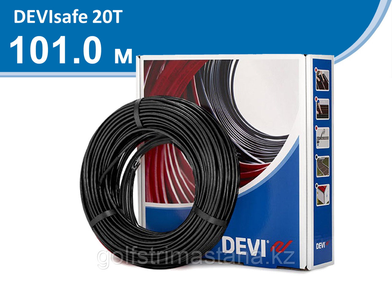 Нагревательный кабель 20T - 101 м, DEVIsafe - фото 1 - id-p99293864