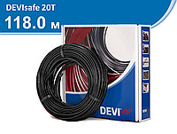 Нагревательный кабель 20T - 118 м, DEVIsafe