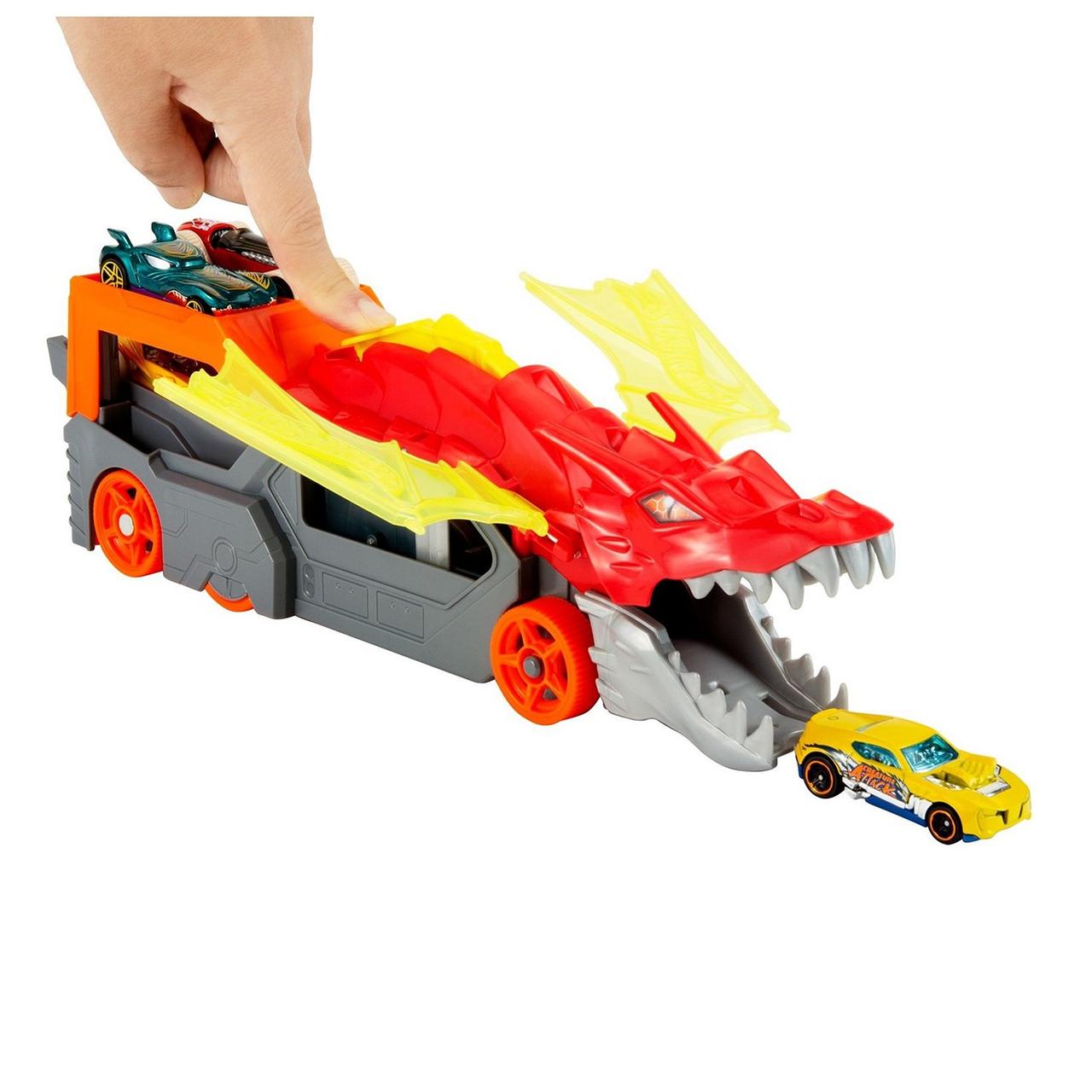 Hot Wheels Игровой набор Разъяренный дракон с хранилищем для машинок - фото 8 - id-p99163795