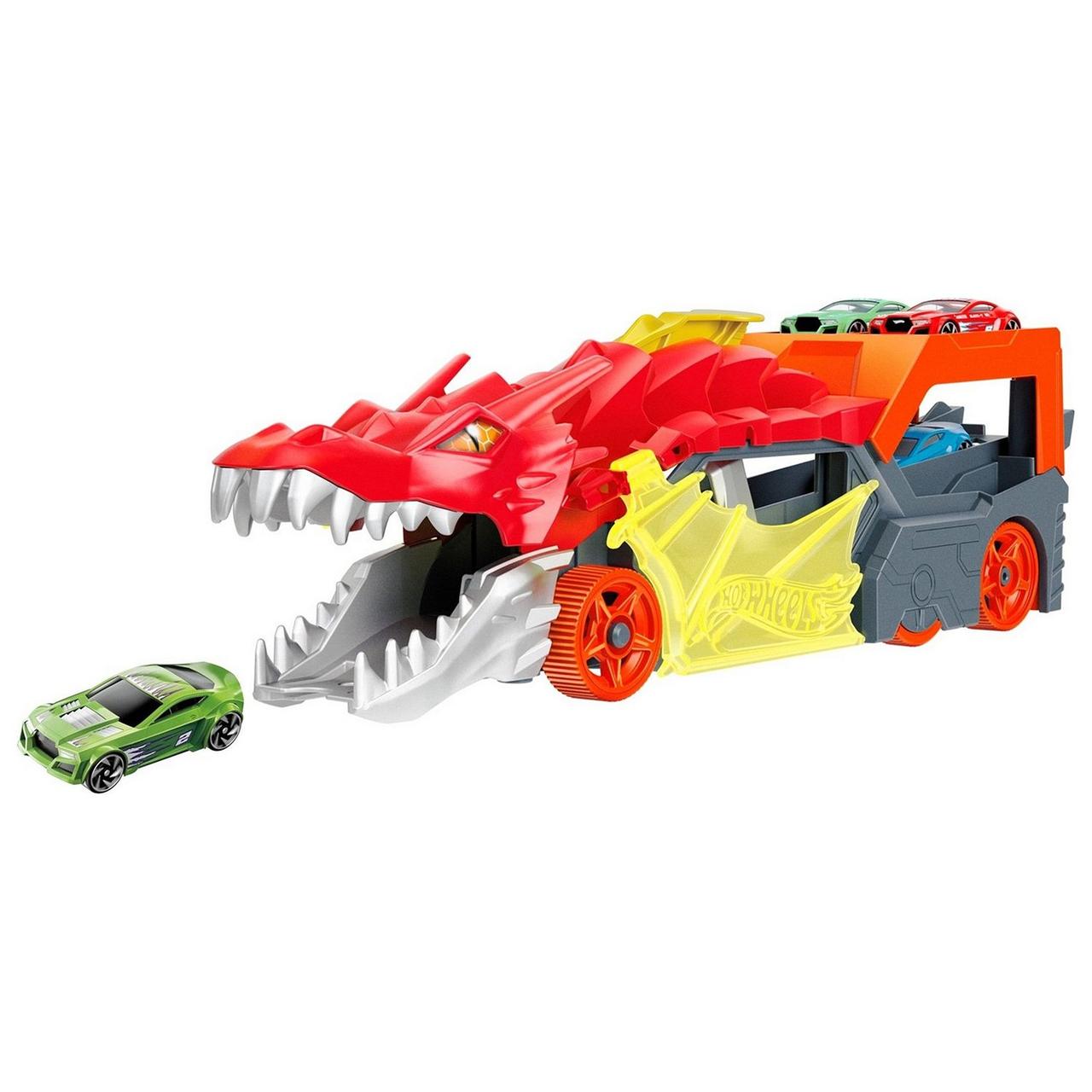 Hot Wheels Игровой набор Разъяренный дракон с хранилищем для машинок - фото 5 - id-p99163795