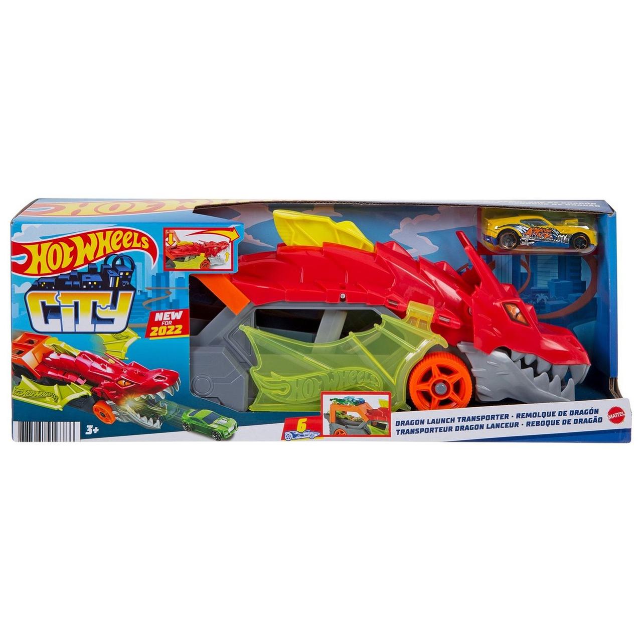 Hot Wheels Игровой набор Разъяренный дракон с хранилищем для машинок - фото 1 - id-p99163795