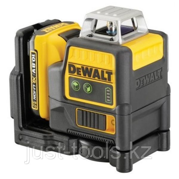 Самовыравнивающийся линейный ЗЕЛЕНЫЙ лазерный уровень DEWALT DCE0811D1G