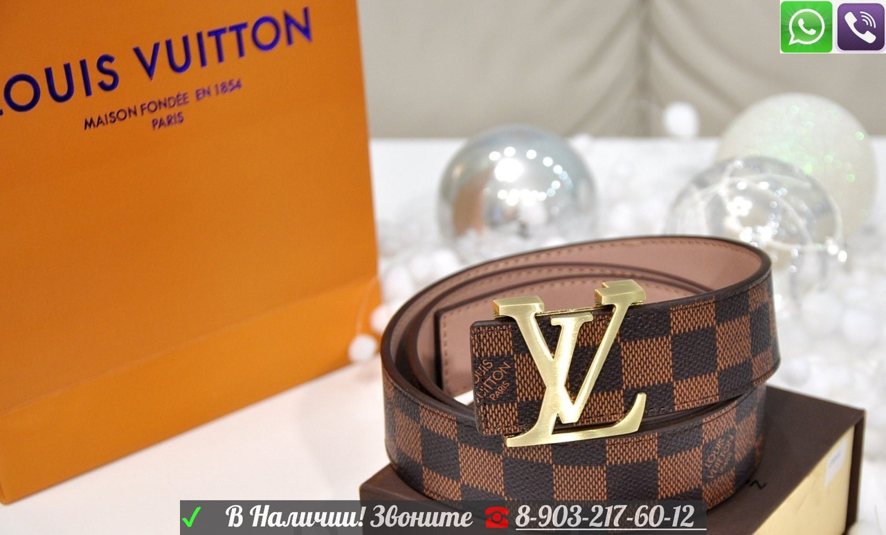 Louis Vuitton Monogram Initials Ремень Луи Виттон - фото 5 - id-p99195029