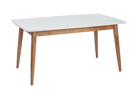 Раздвижной стол Самурай-2 белая эмаль, орех 150(200)х75х90 см, фото 2