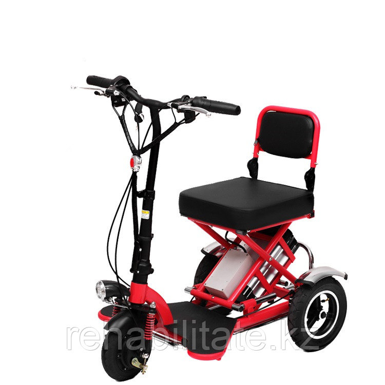 Трехколесный электрический скутер коляска складной