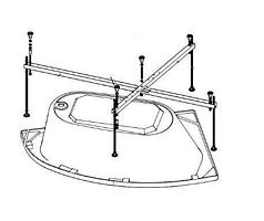 Каркас усиленный для асимметр. ванны Бэлла, универс. 5 опор
