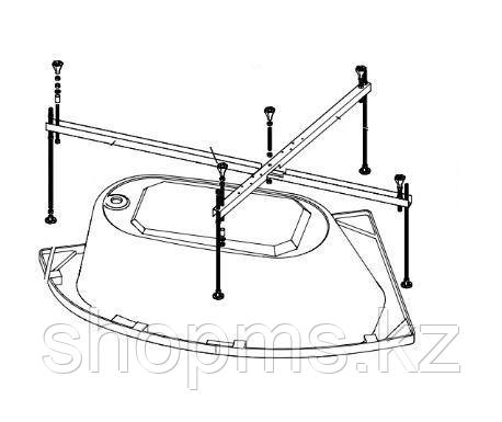 Каркас усиленный для асимметр. ванны Бэлла, универс. 5 опор, фото 2