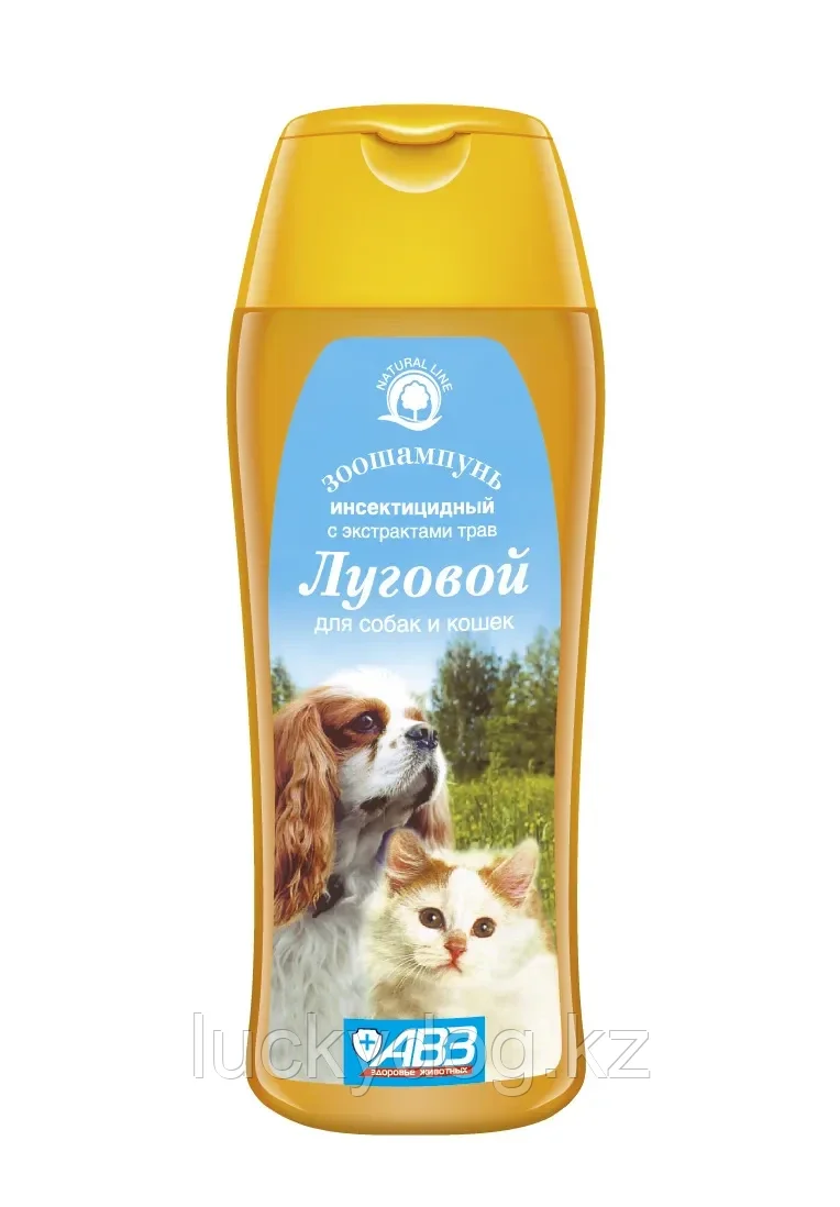 Луговой инсектицидный шампунь для кошек и собак, 270мл.
