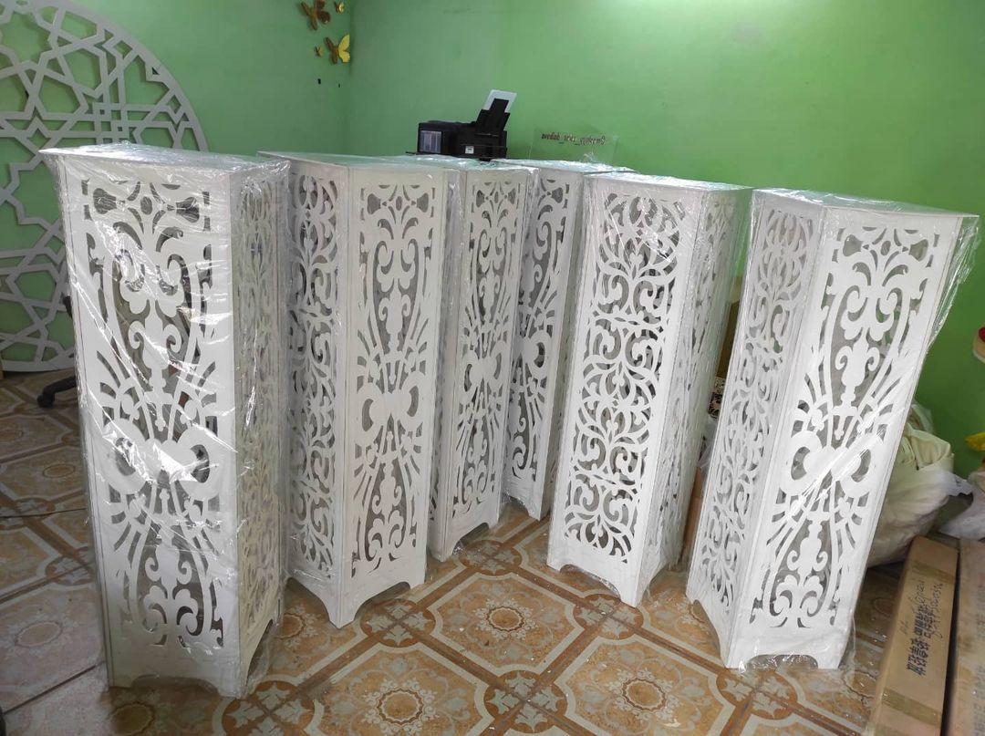 Резные колонны / стойки из дерева 4мм (120х30х30см), фото 1