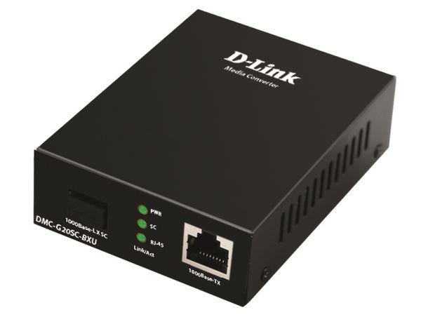D-link DMC-G20SC-BXU Медиаконвертер WDM с 1 портом 100/1000Base-T и 1 портом 1000Base-LX с разъемом SC - фото 1 - id-p99301401
