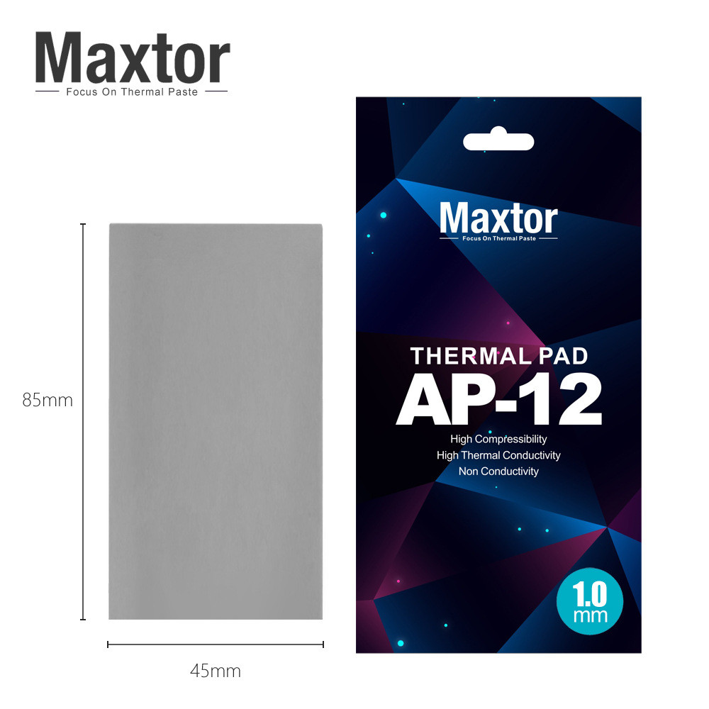 Термопрокладка Maxtor AP-12 45x85x1mm - фото 1 - id-p99295152
