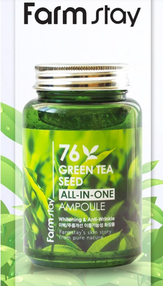 Сыворотка с зеленым чаем  для лица FarmStay 76 Green Tea Seed All-In-One Ampoule 250 мл
