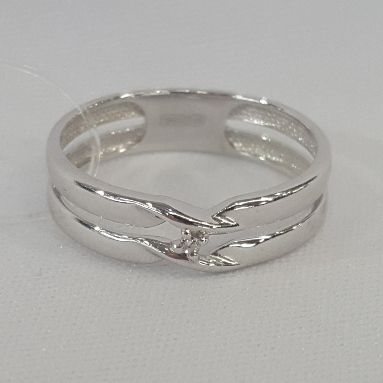 Кольцо из серебра с бриллиантом SOKOLOV 87010014 покрыто  родием коллекц. 0