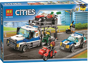 Конструктор Bela 10658 Ограбление полицейского грузовика аналог Lego City 60143