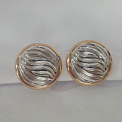 Серьги из золочёного серебра Diamant 93-120-00796-1  вставка без вставок