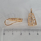 Серьги из золочёного серебра Diamant 93-120-00763-1 позолота, фото 3