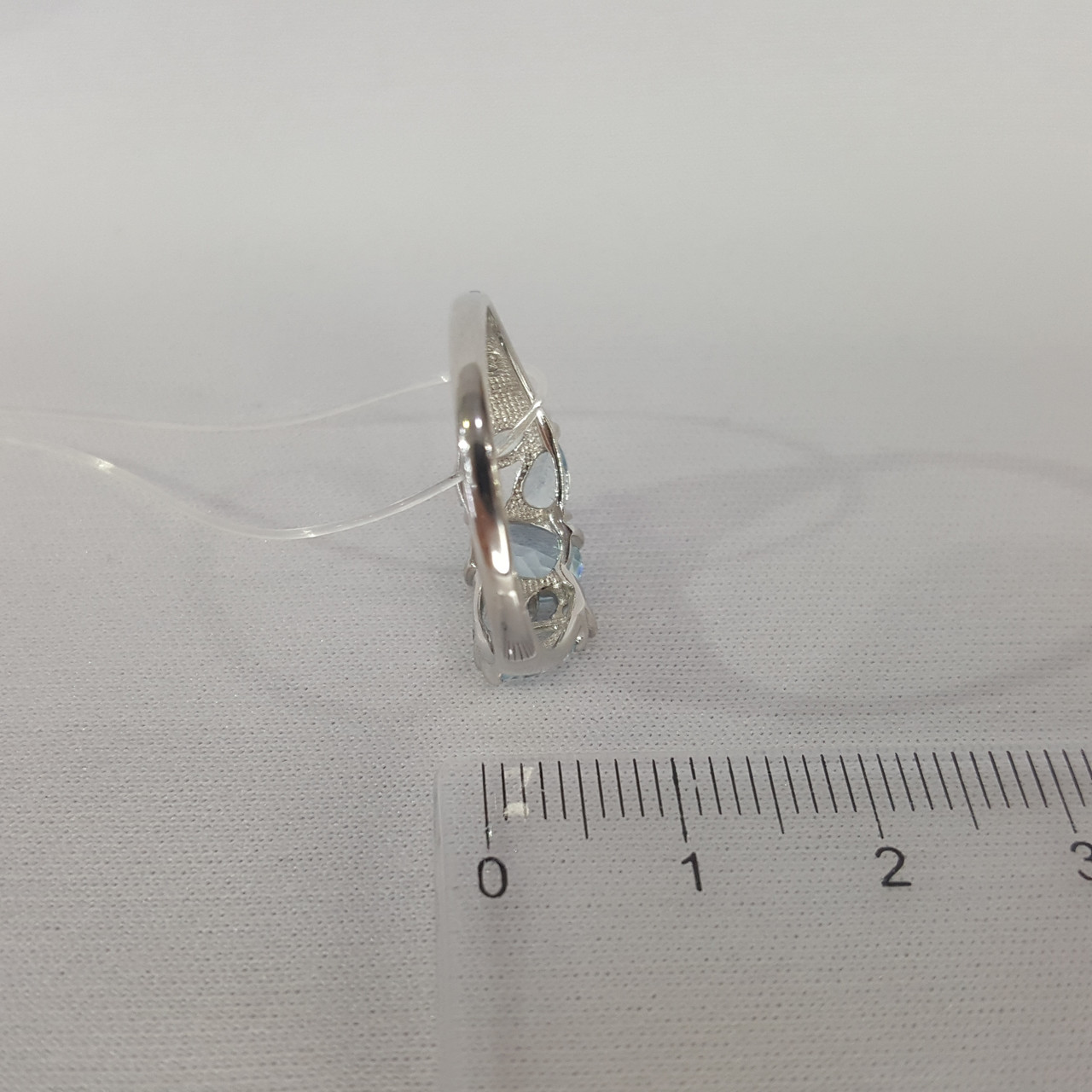 Кольцо из серебра с топазами SOKOLOV 92011808 покрыто родием - фото 3 - id-p62249660