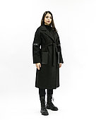 Женское пальто «UM&H 80596644» черное (шерсть, кашемир)